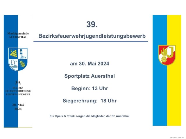 Plakat Bezirksjugendbewerb