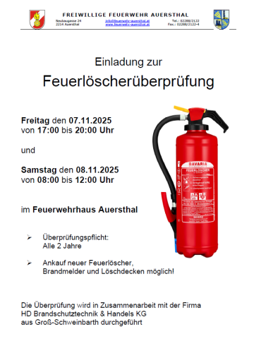 Feuerlöscherüberprüfun